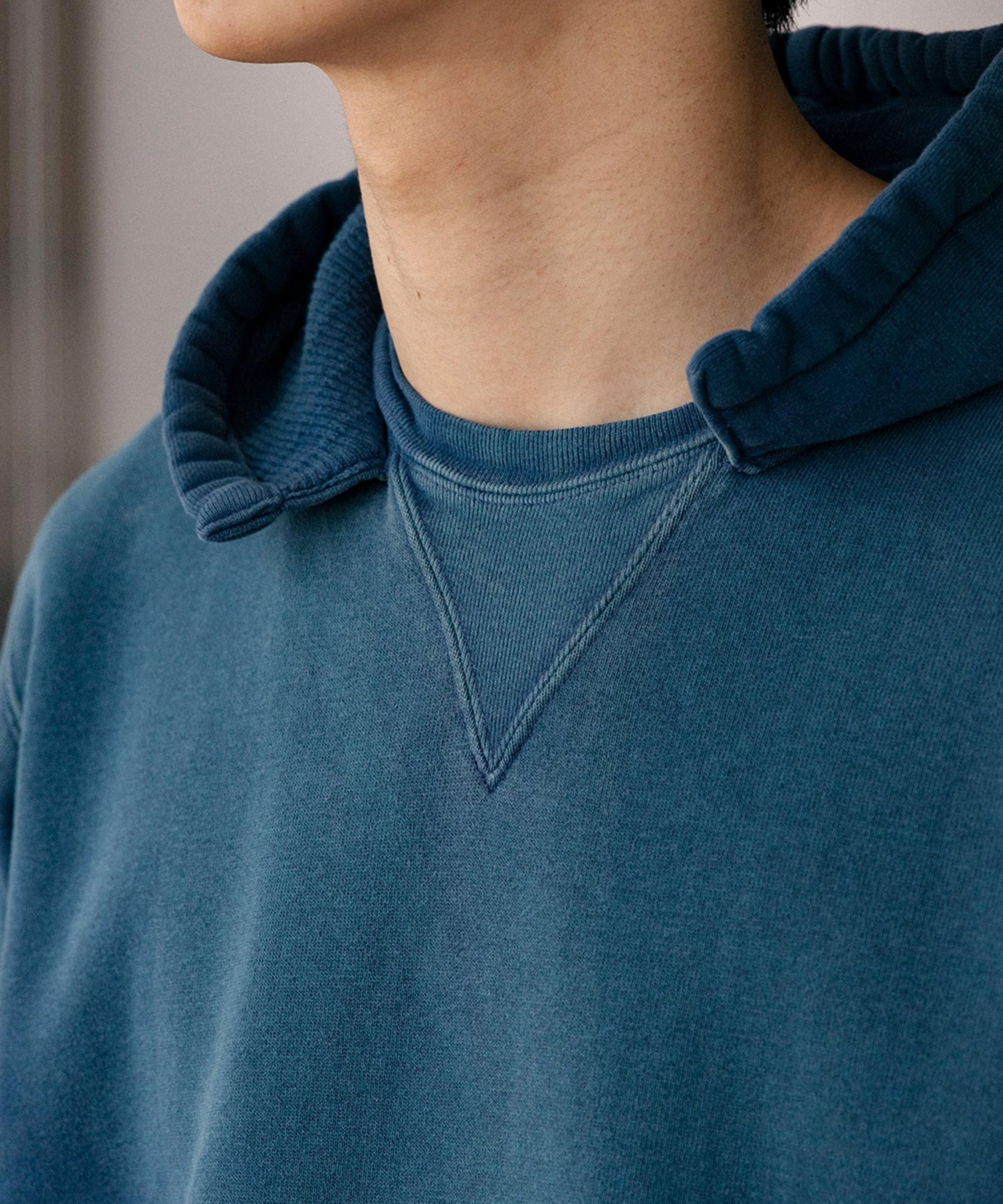 Vintage Attached Hood Sweat Parka