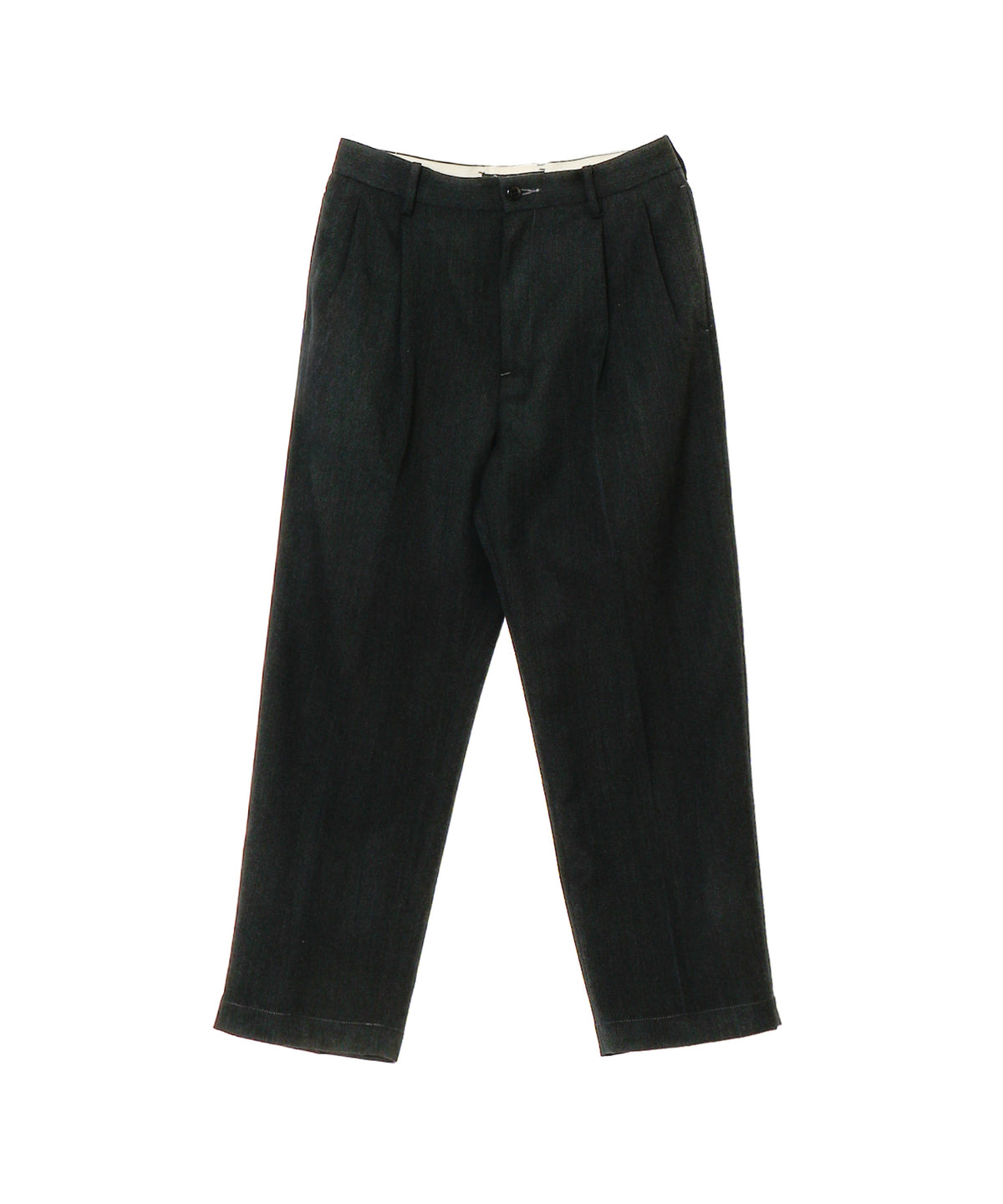 DOUBLE PLEATED WOOL TROUSERS