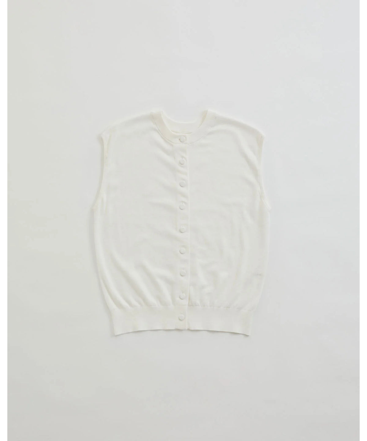 ICE COTTON KNIT SLEEVELESS TOP