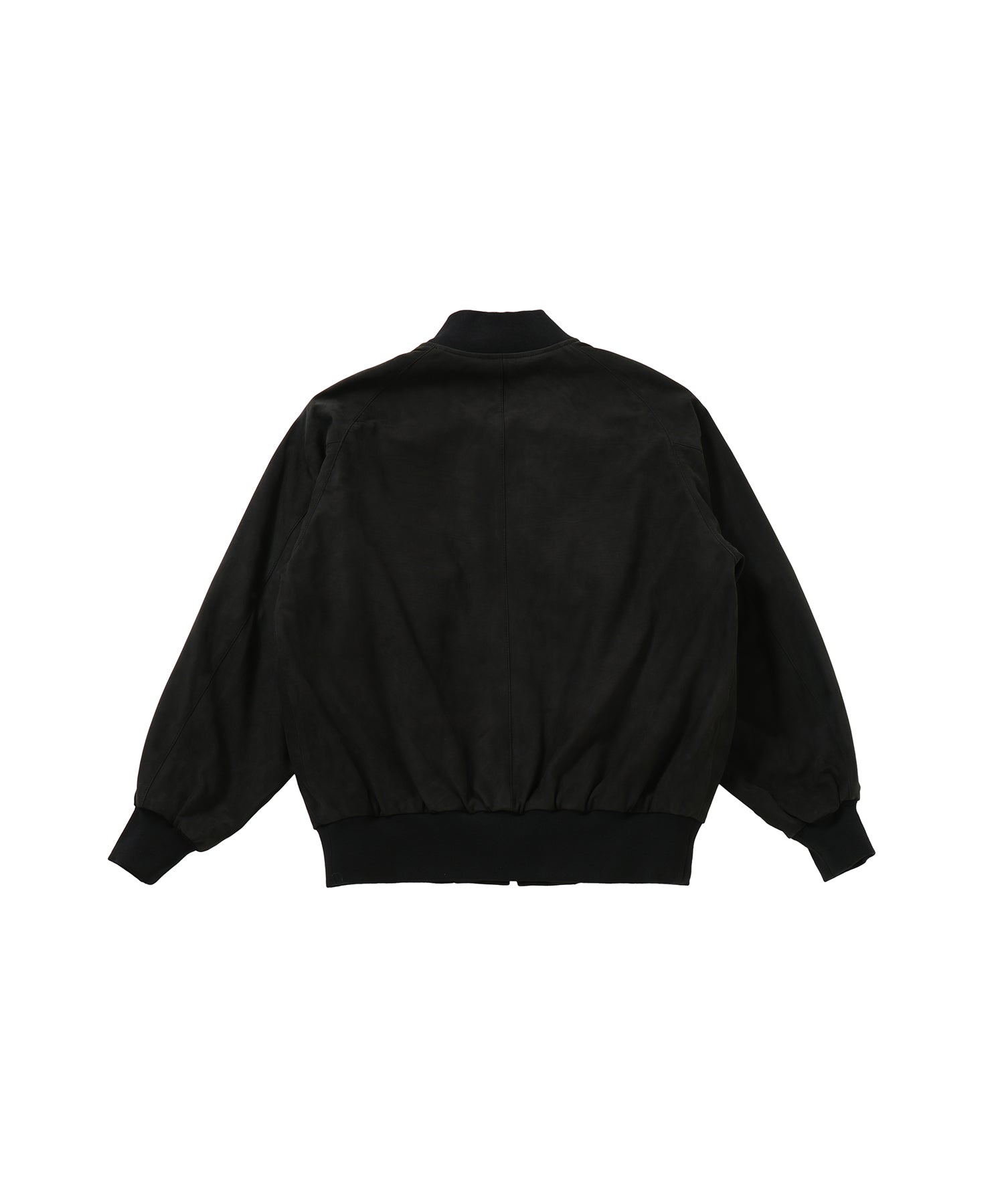 Nubuck Leather Rib Blouson
