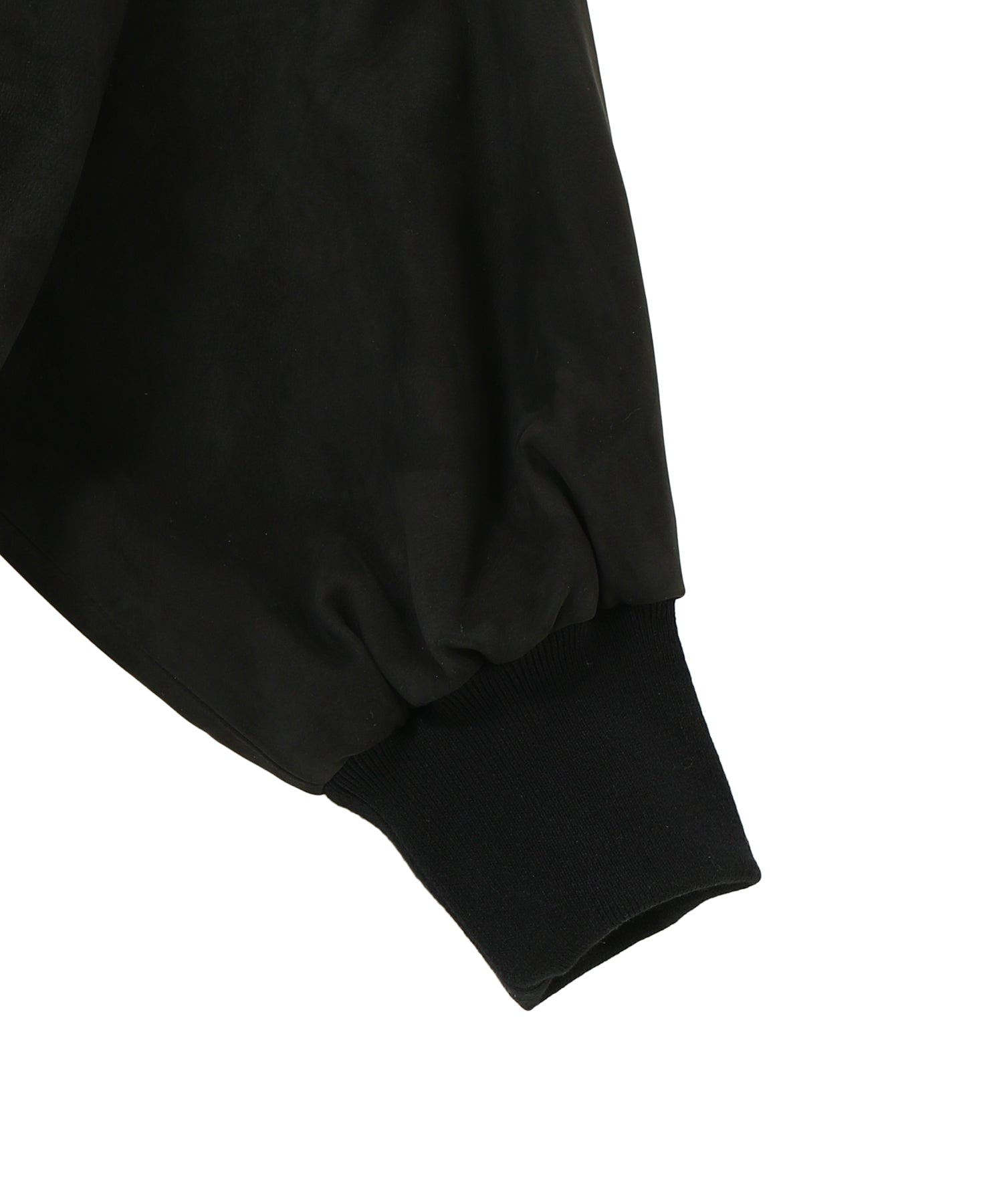 Nubuck Leather Rib Blouson