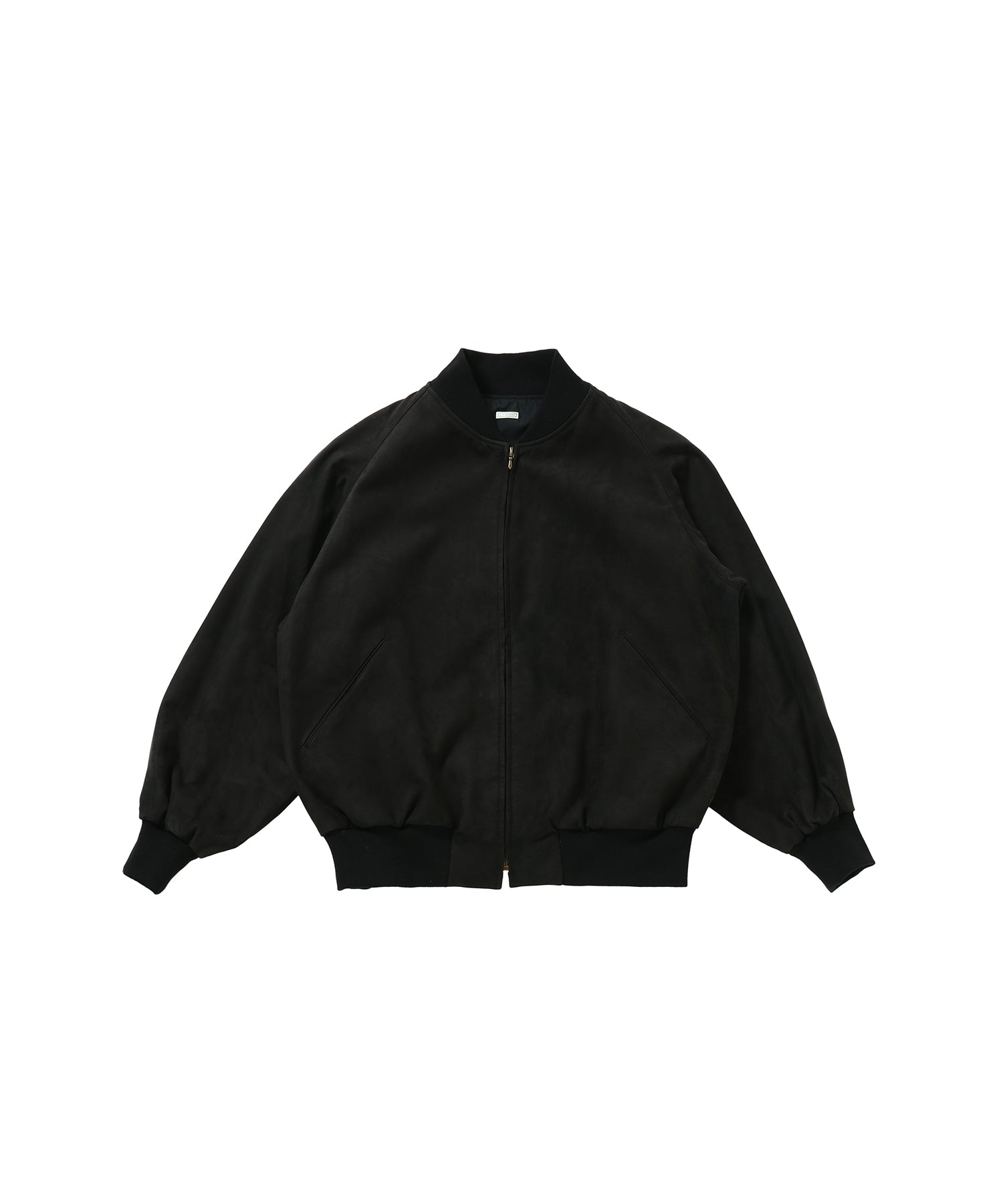 Nubuck Leather Rib Blouson