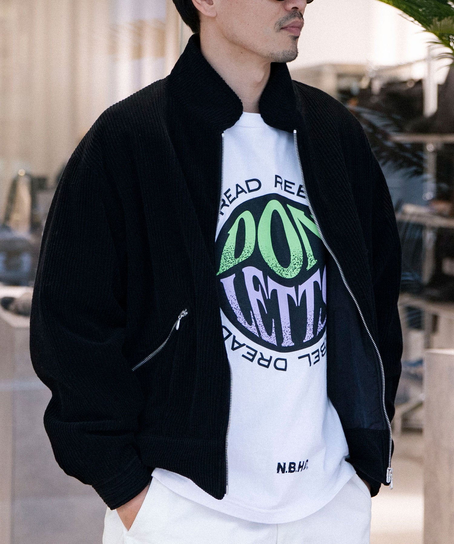 Wool Corduroy Bomber Jacket