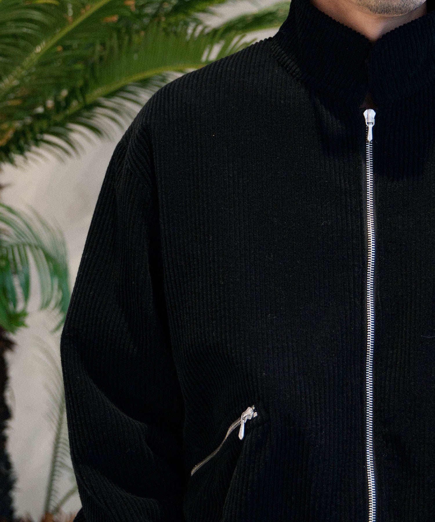 Wool Corduroy Bomber Jacket