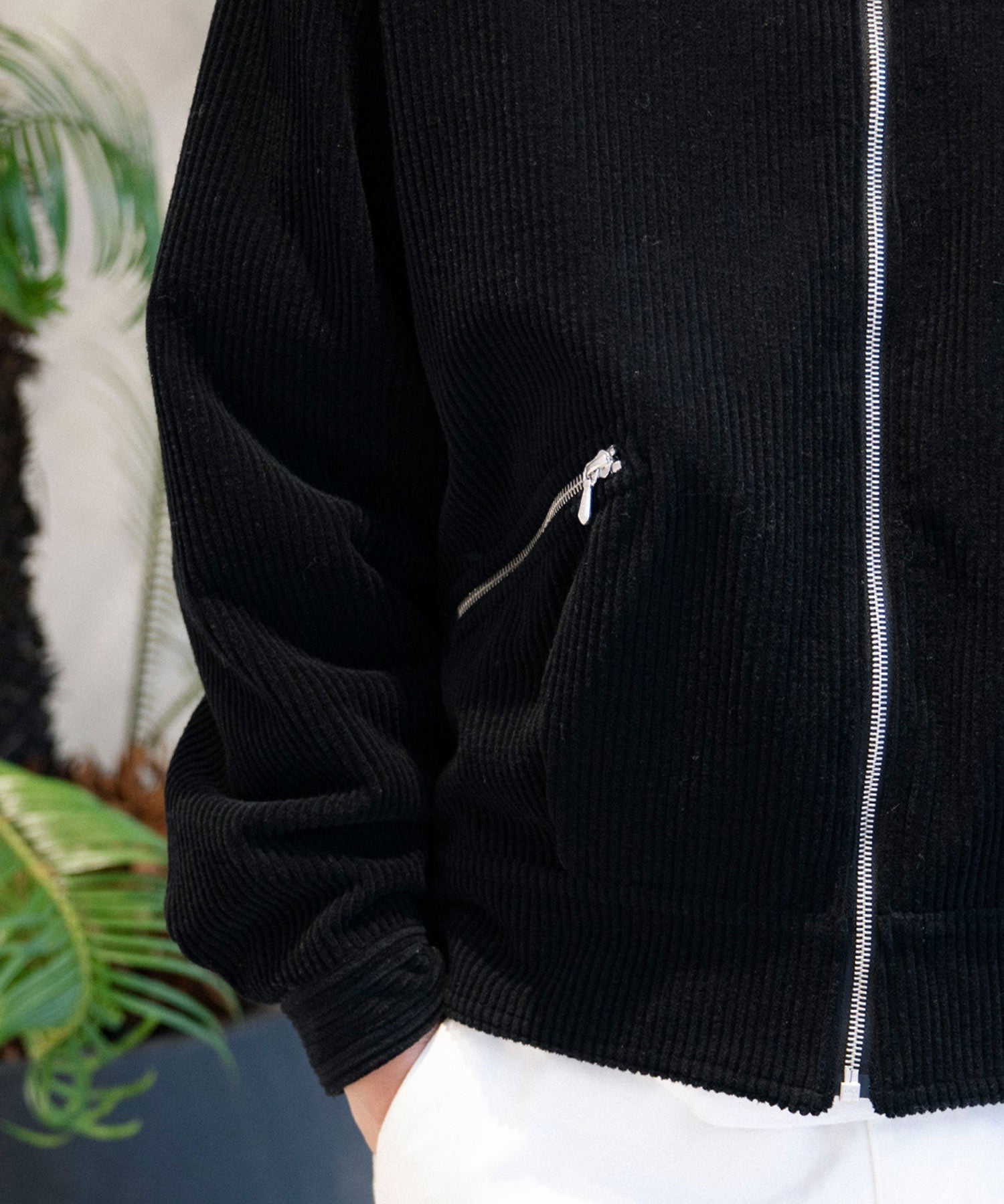 Wool Corduroy Bomber Jacket