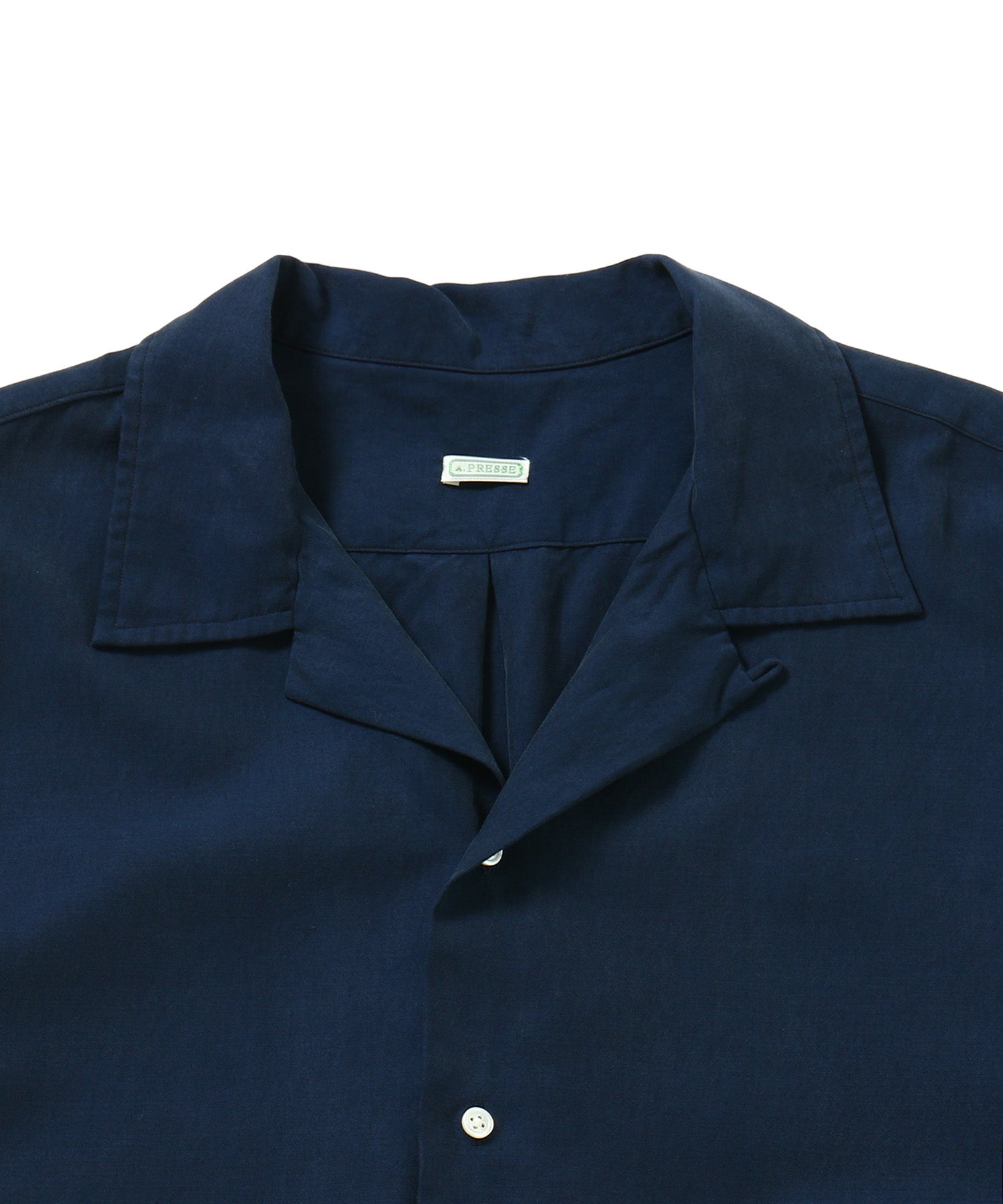 Silk Cotton Open Collar S/S Shirt