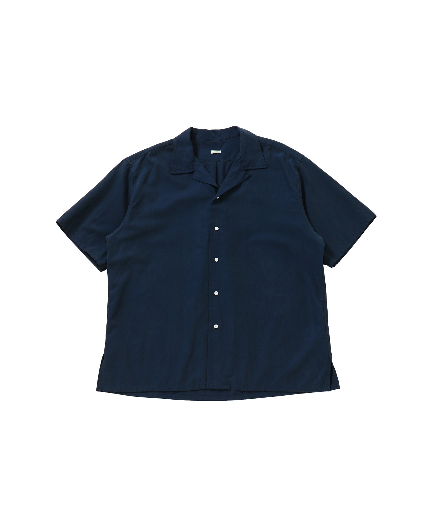 Silk Cotton Open Collar S/S Shirt