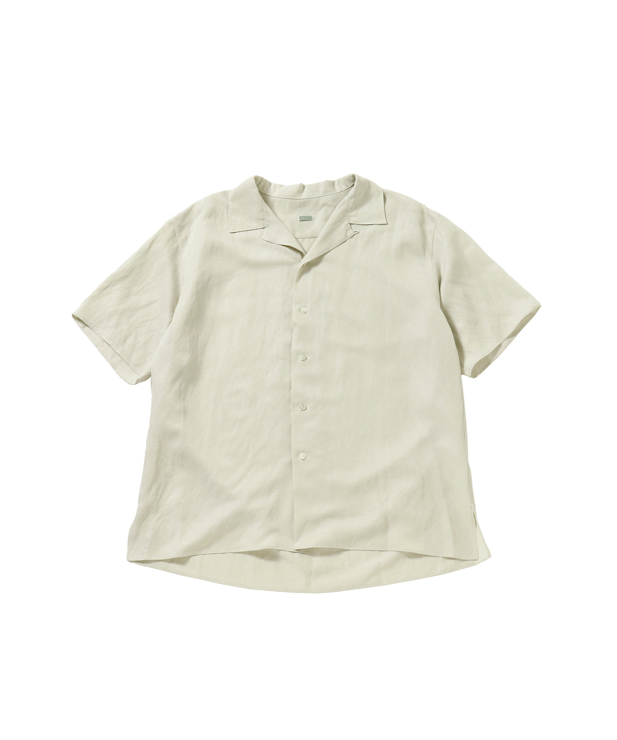 Silk Linen Open Collar S/S Shirt