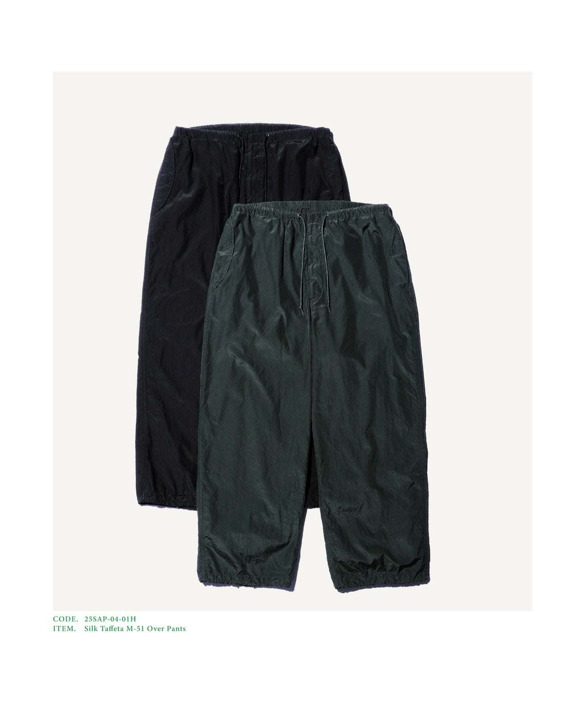 Silk Taffeta M-51 Over Pants