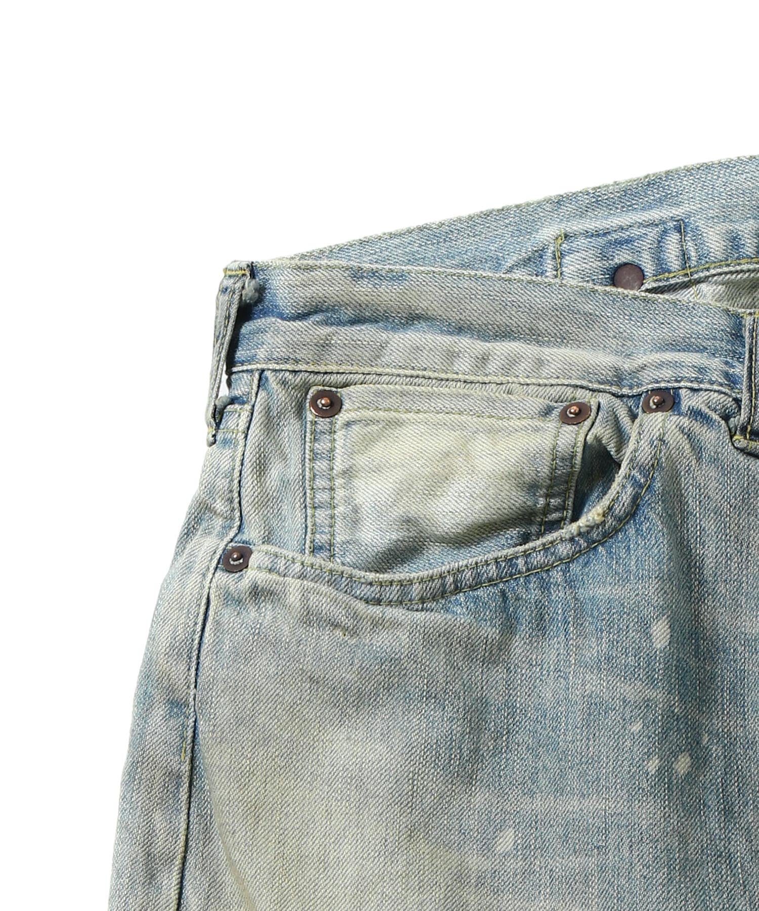 No.37 Washed Wide Denim Pants