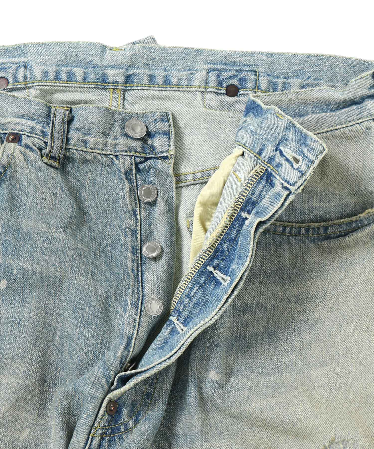 No.37 Washed Wide Denim Pants