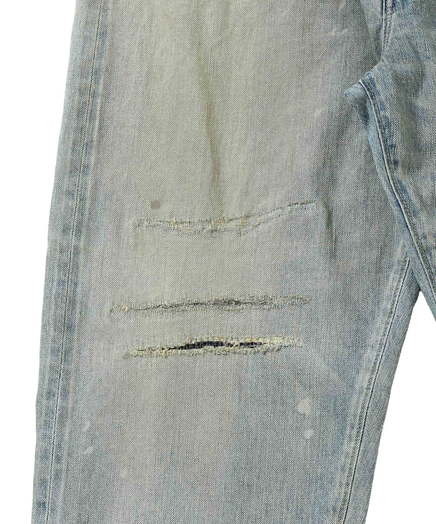 No.37 Washed Wide Denim Pants