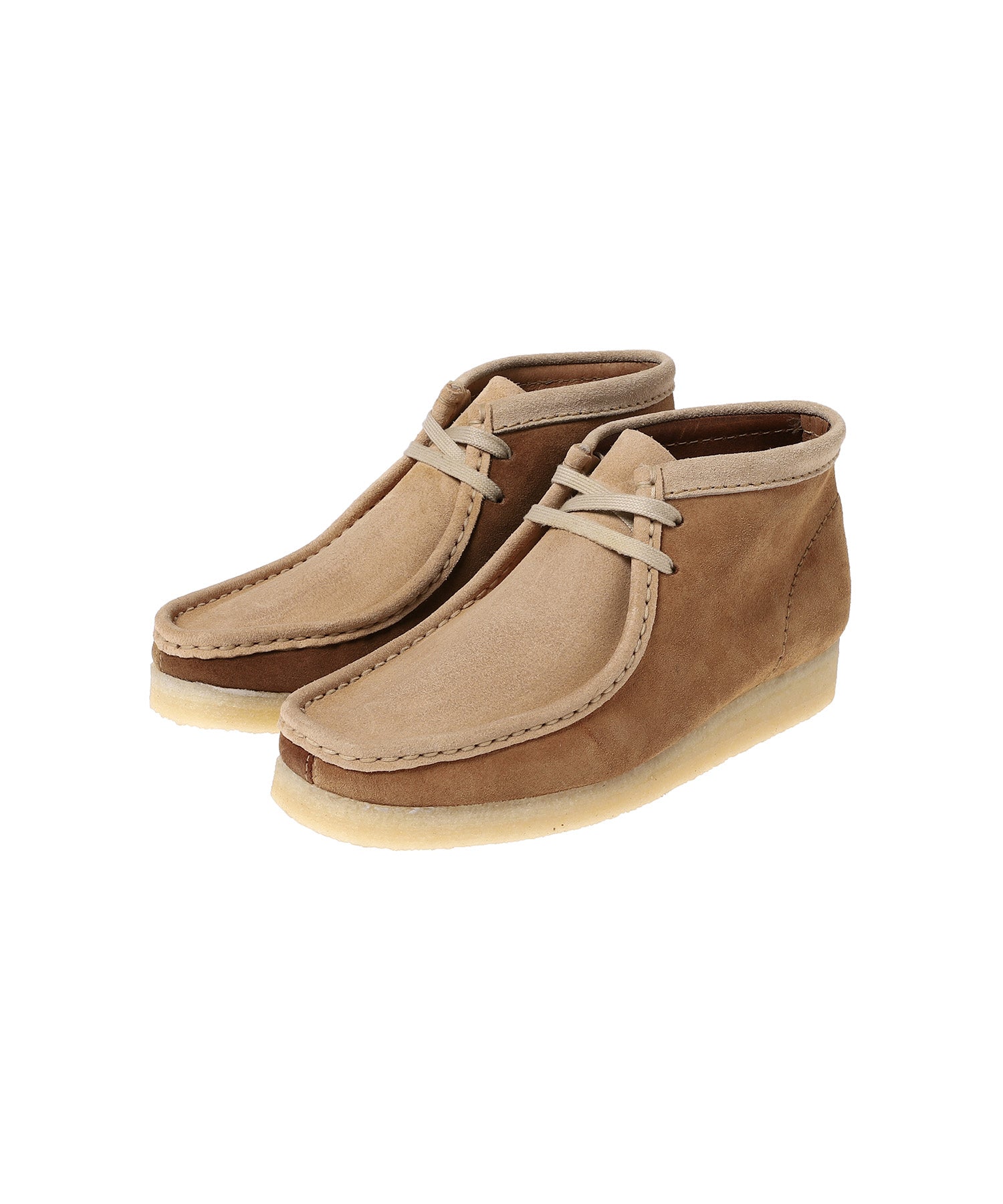 Clarks wallabees brown suede sale