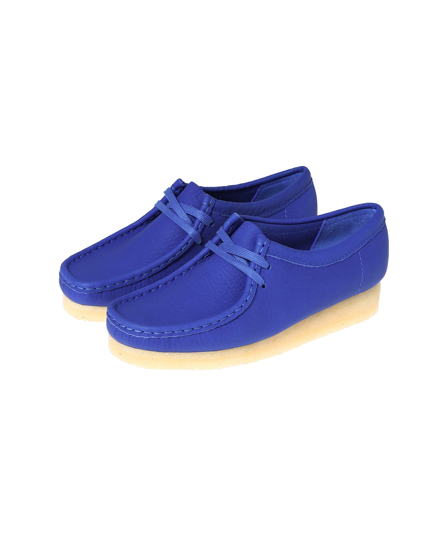 Clarks deals blue wallabees