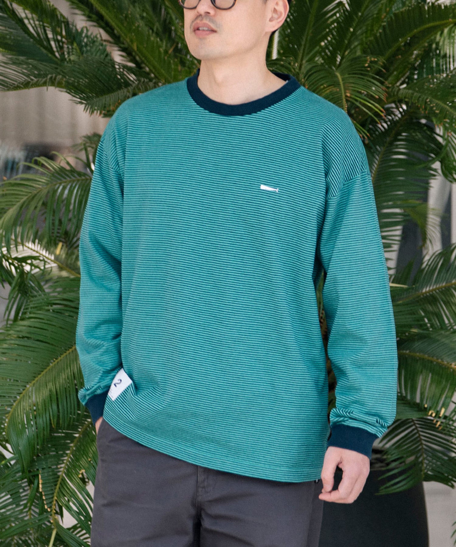 HORIZONTAL STRIPE LS - DESCENDANT (ディセンダント) - tops