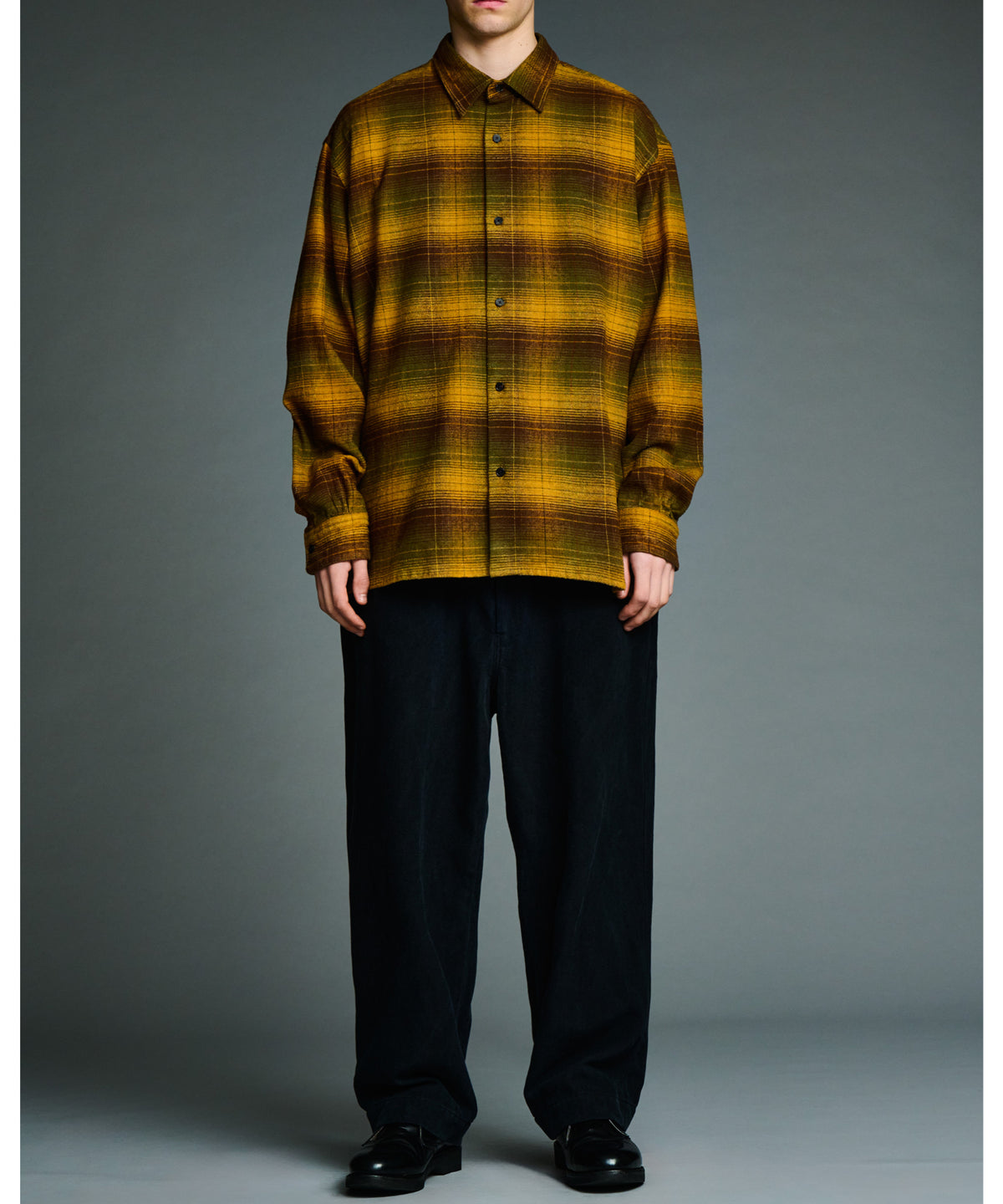 Vintage Cotton Silk Nep Twill Check Shirts