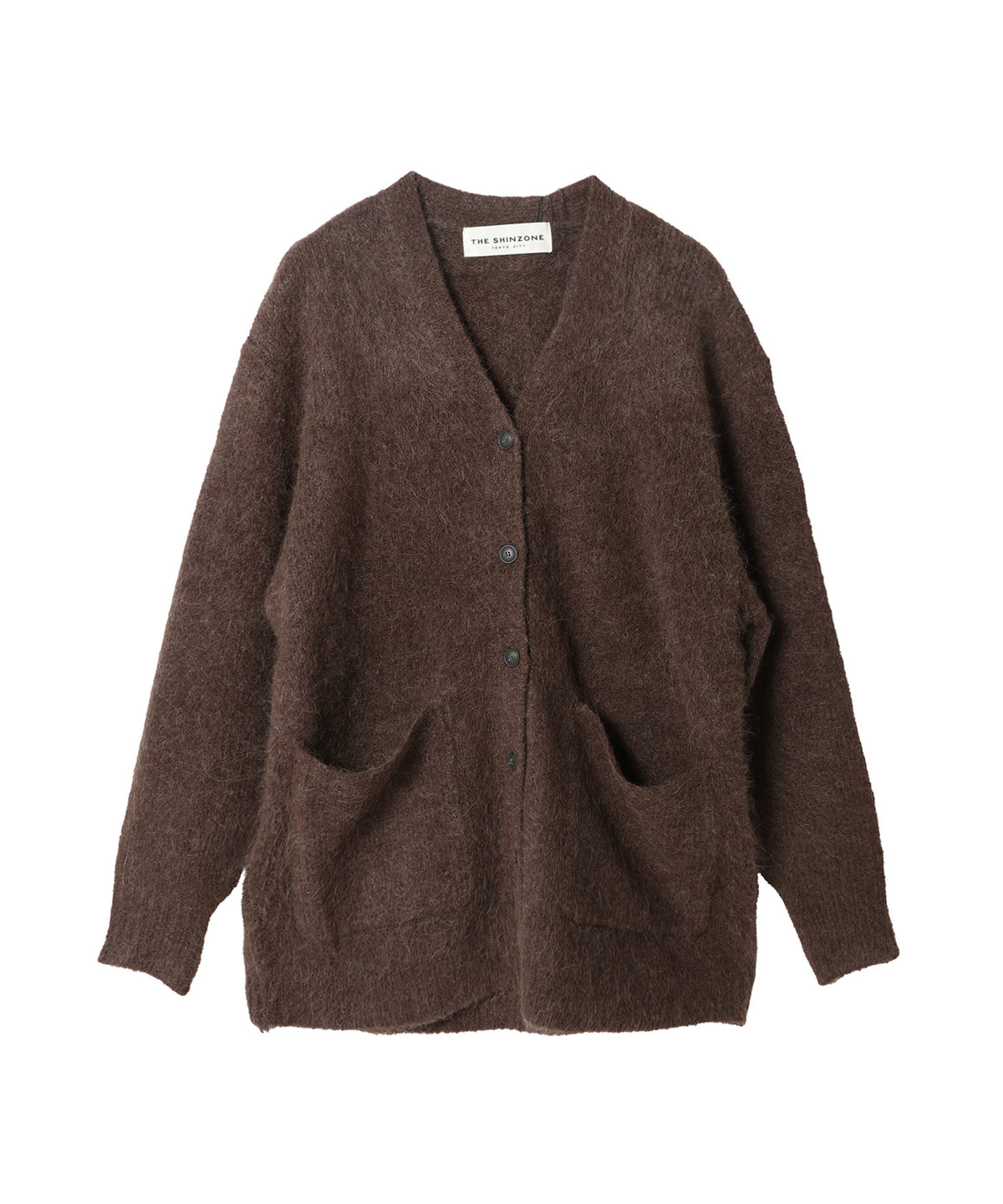 ALPACA SHAGGY KNIT CARDIGAN