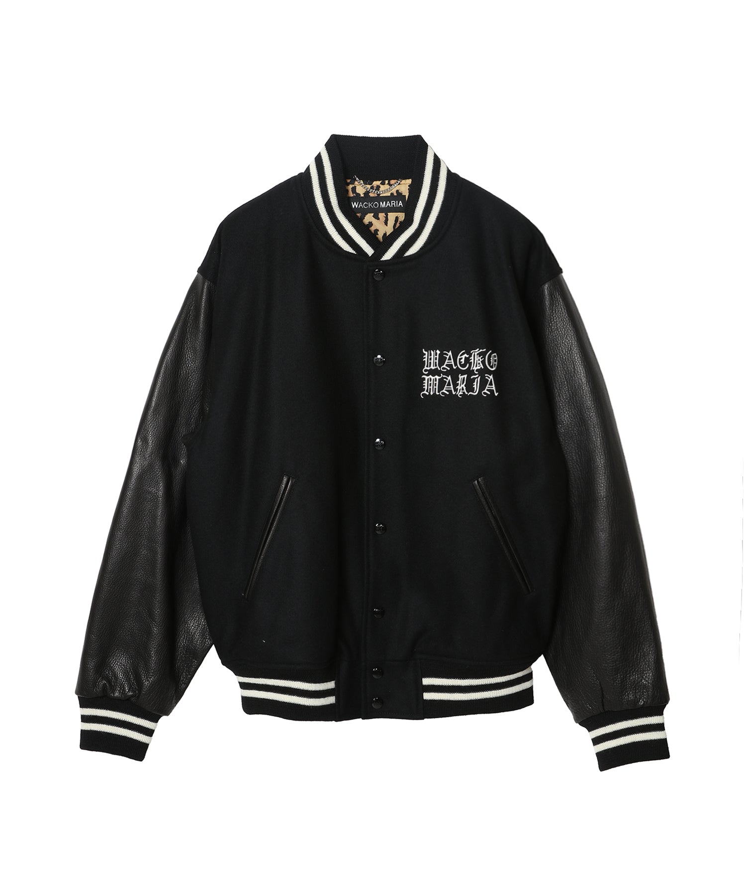 LEATHER VARSITY JACKET - WACKO MARIA (ワコマリア) - outer