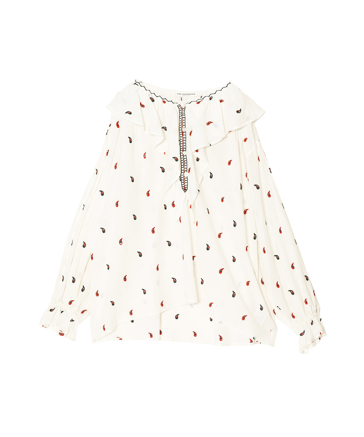 PAISLEY EMBROIDERED BLOUSE