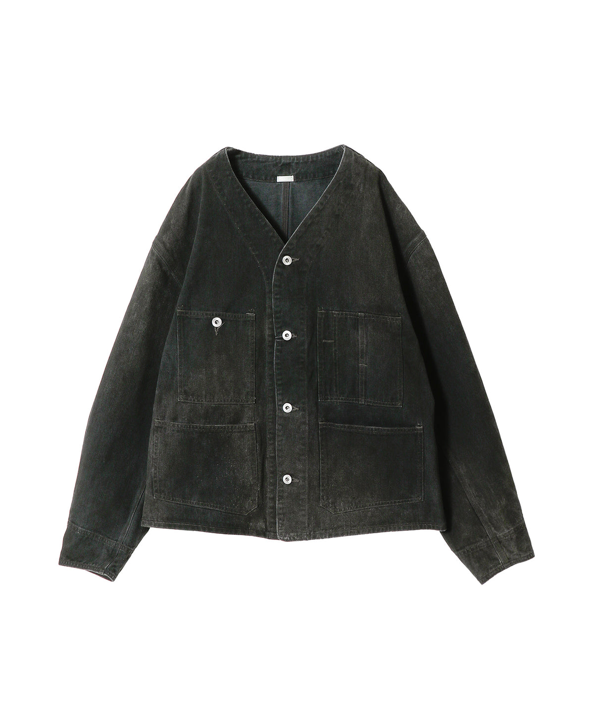 Vintage Black Denim Engineer Jacket