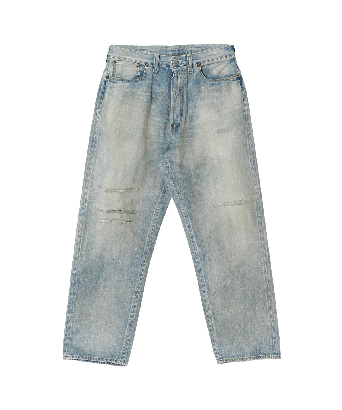 No.37 Washed Wide Denim Pants