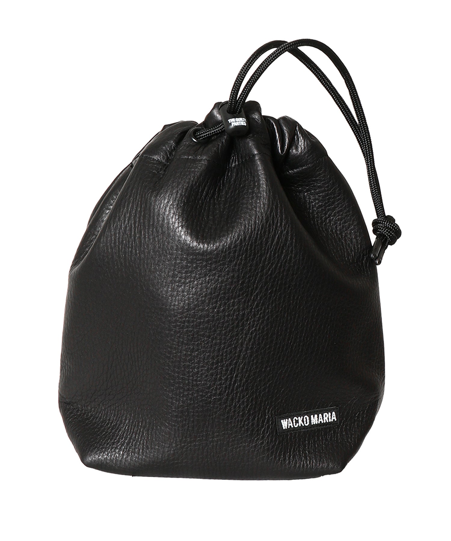 LEATHER DRAWSTRING BAG - WACKO MARIA (ワコマリア) - goods (グッズ