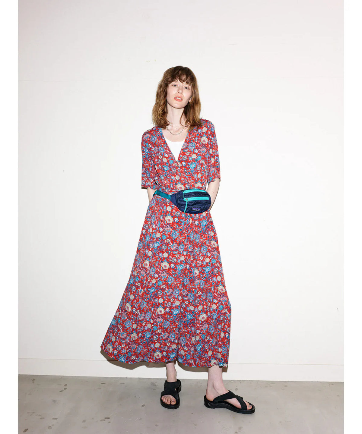 ORIENTAL FLOWER CACHECOEUR DRESS