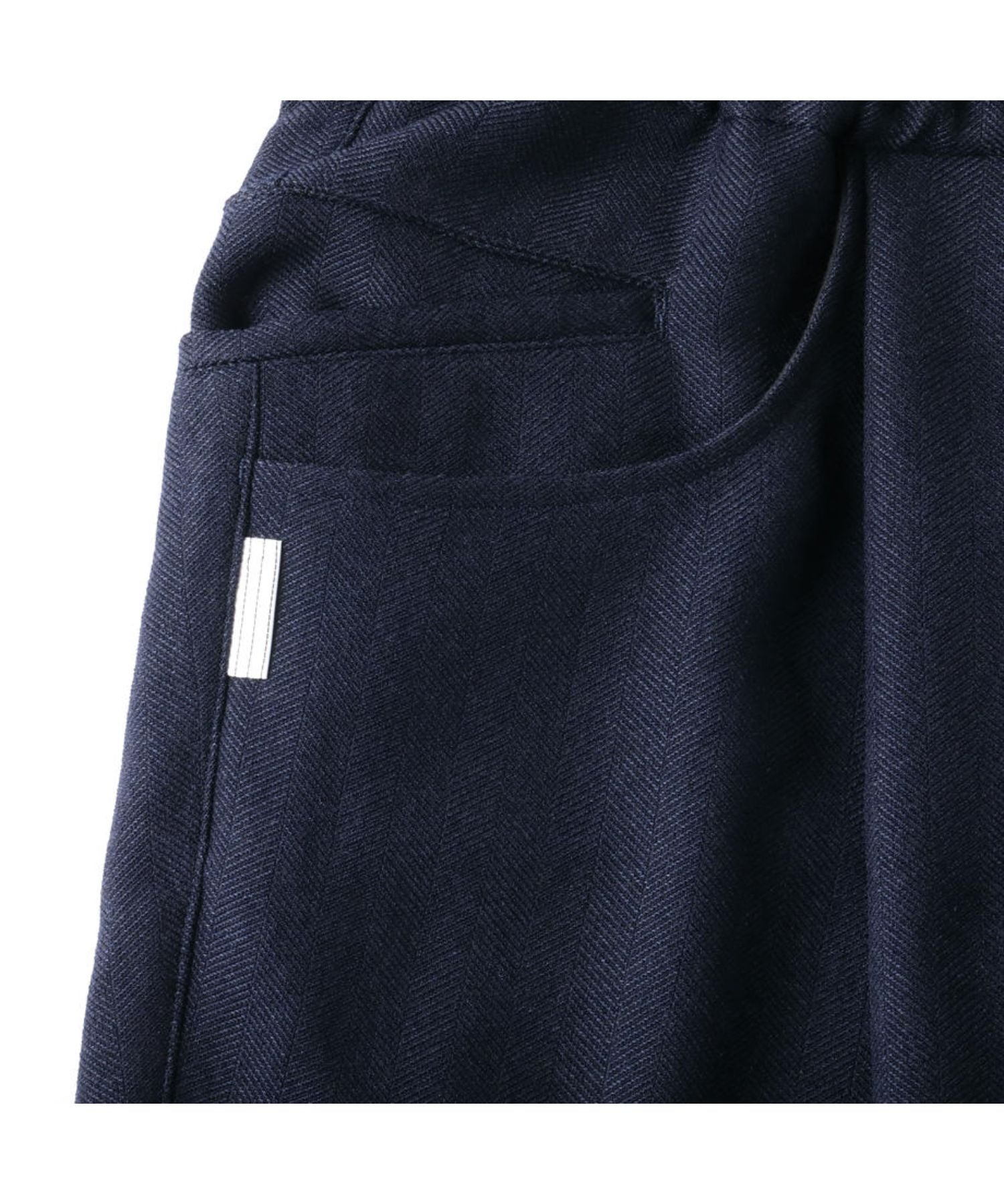 Wide Tapered Easy Pants (Woolherringbone)