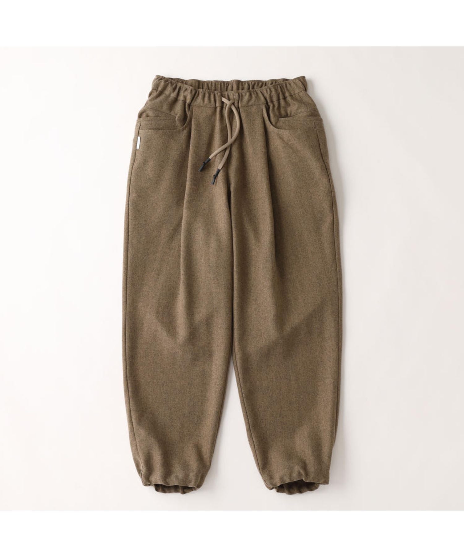 Wide Tapered Easy Pants (Woolherringbone) - S.F.C (Stripes For