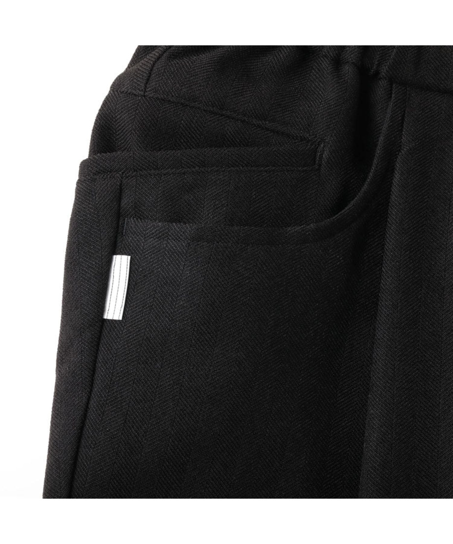 Wide Tapered Easy Pants (Woolherringbone)