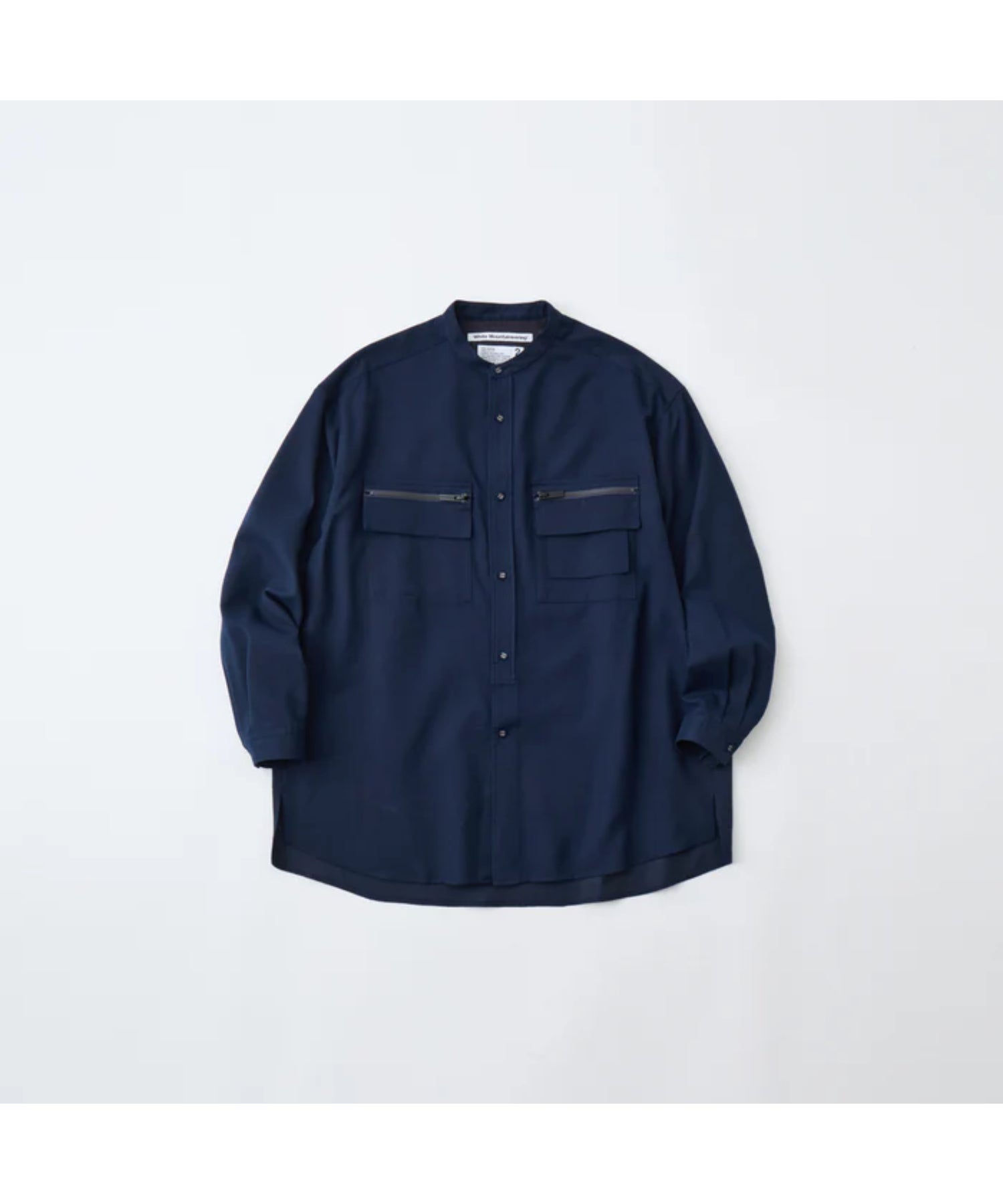 BAND COLLAR MULTI POCKET SHIRT
