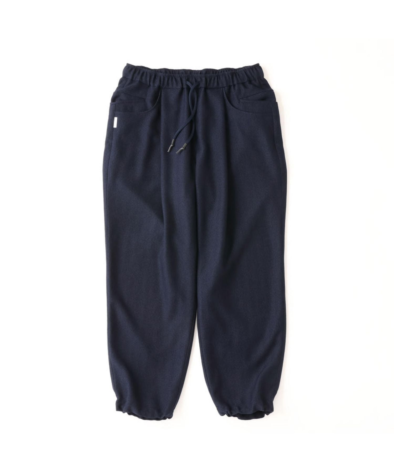 Wide Tapered Easy Pants (Woolherringbone)