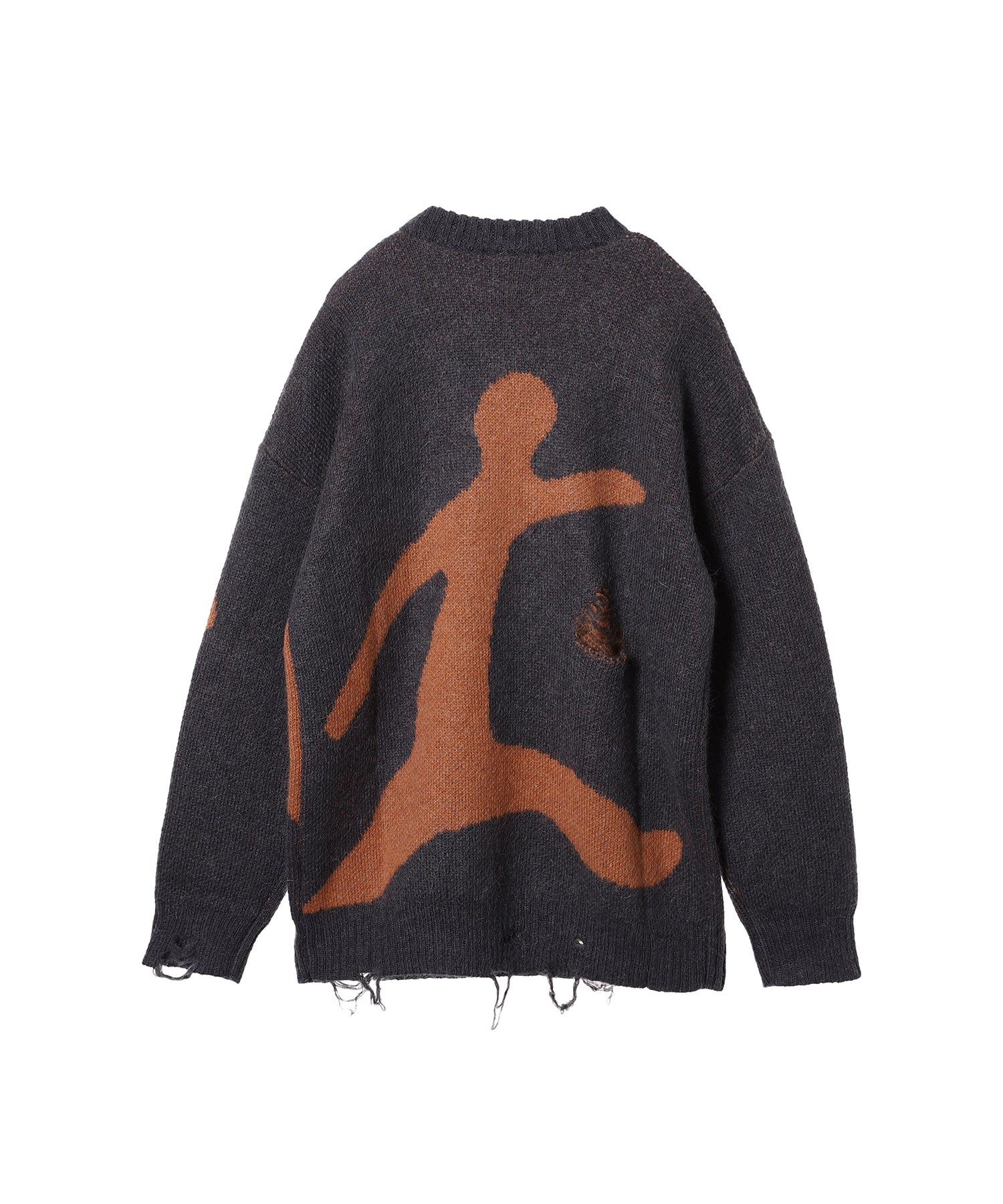 Mutate Distressed Crew Neck Knit
