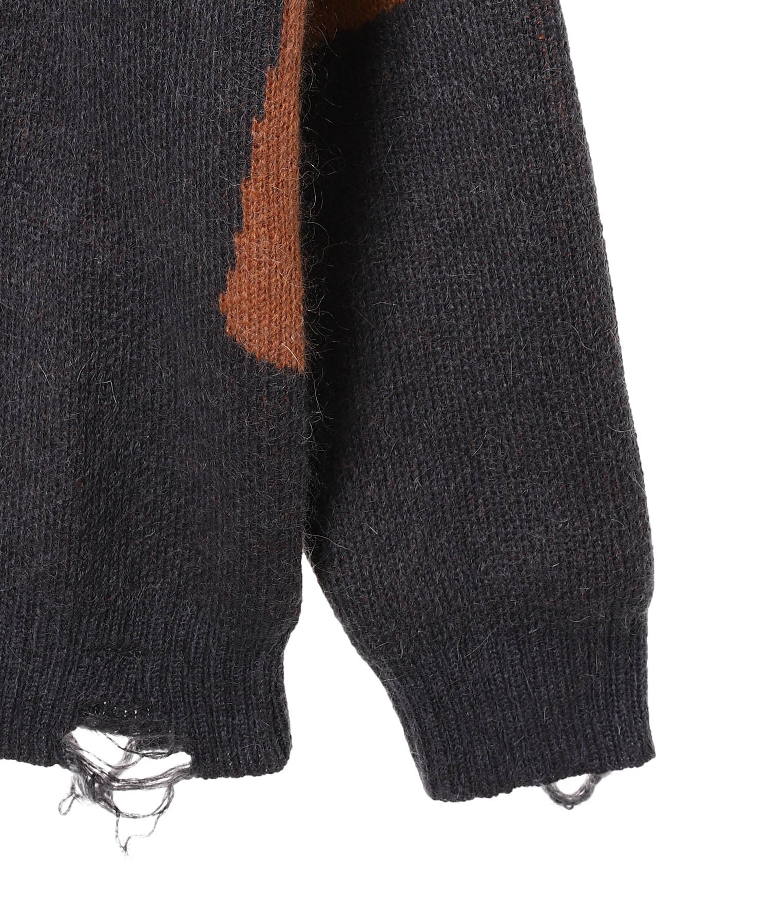 Mutate Distressed Crew Neck Knit