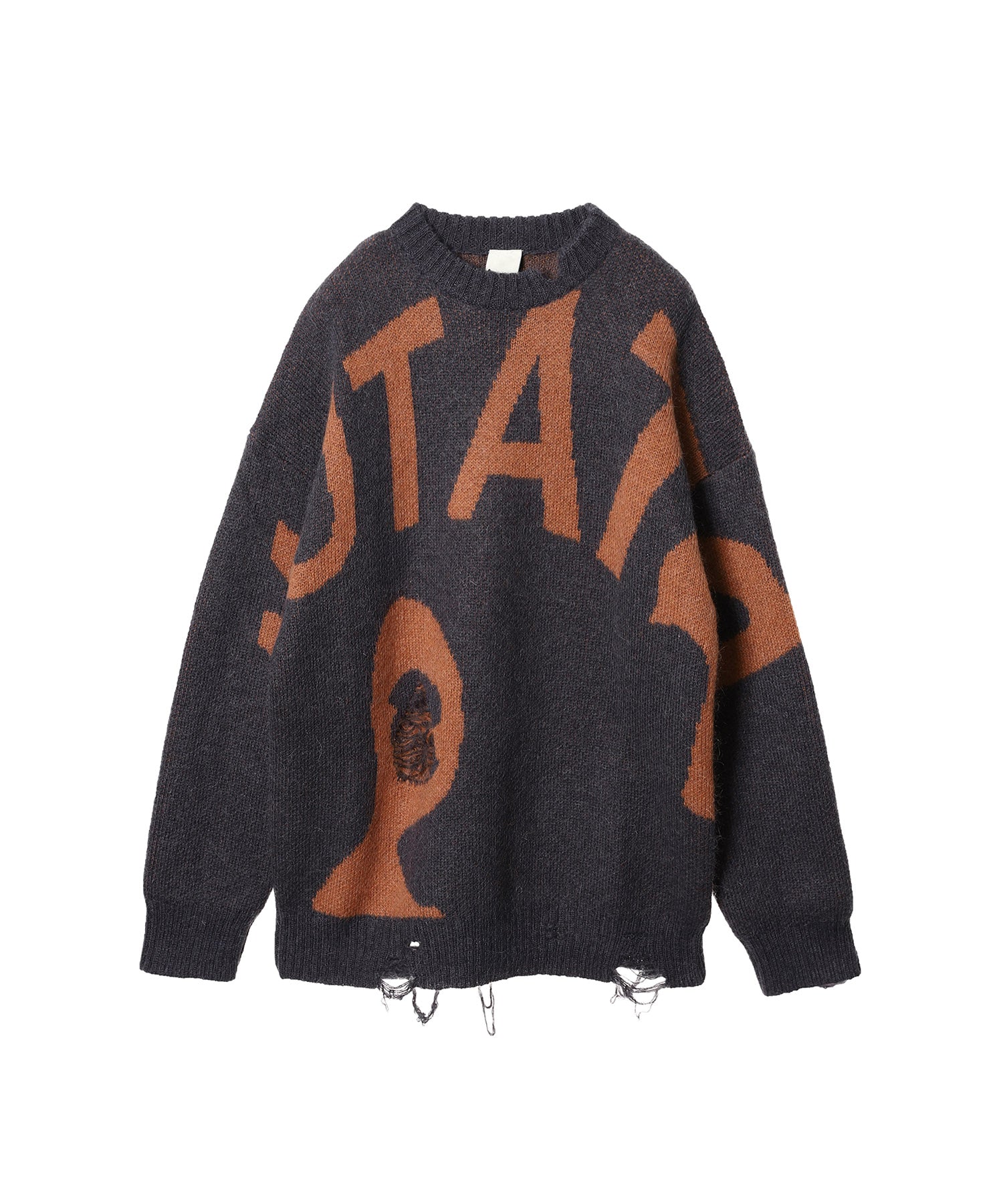 Mutate Distressed Crew Neck Knit - P.A.M. / Perks And Mini (パム /  パークス・アンド・ミニ) - tops (トップス) | FIGURE ONLINE (フィギュアオンライン) 【公式通販】