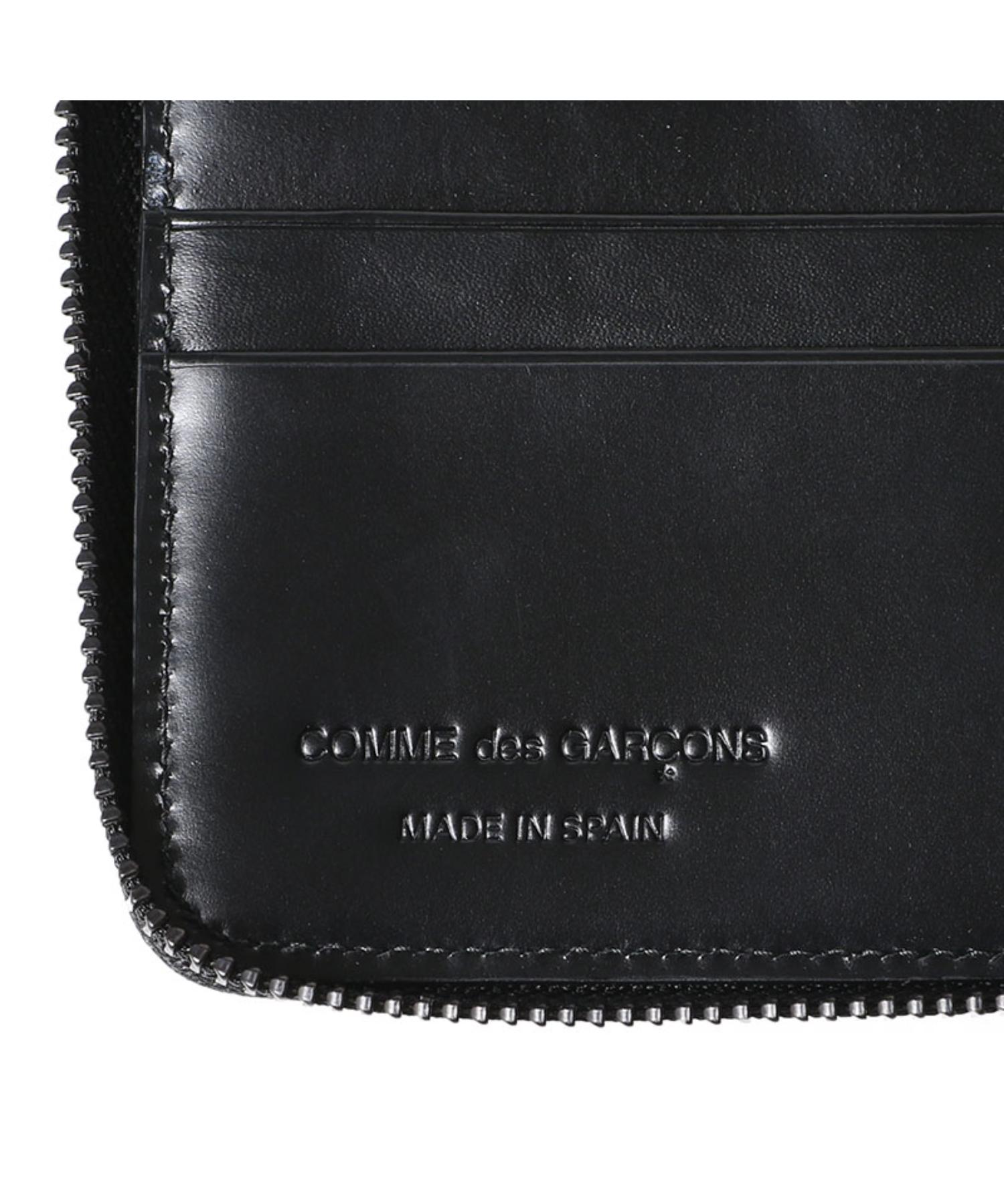 二つ折りZIP財布(Very Black Leather Line)