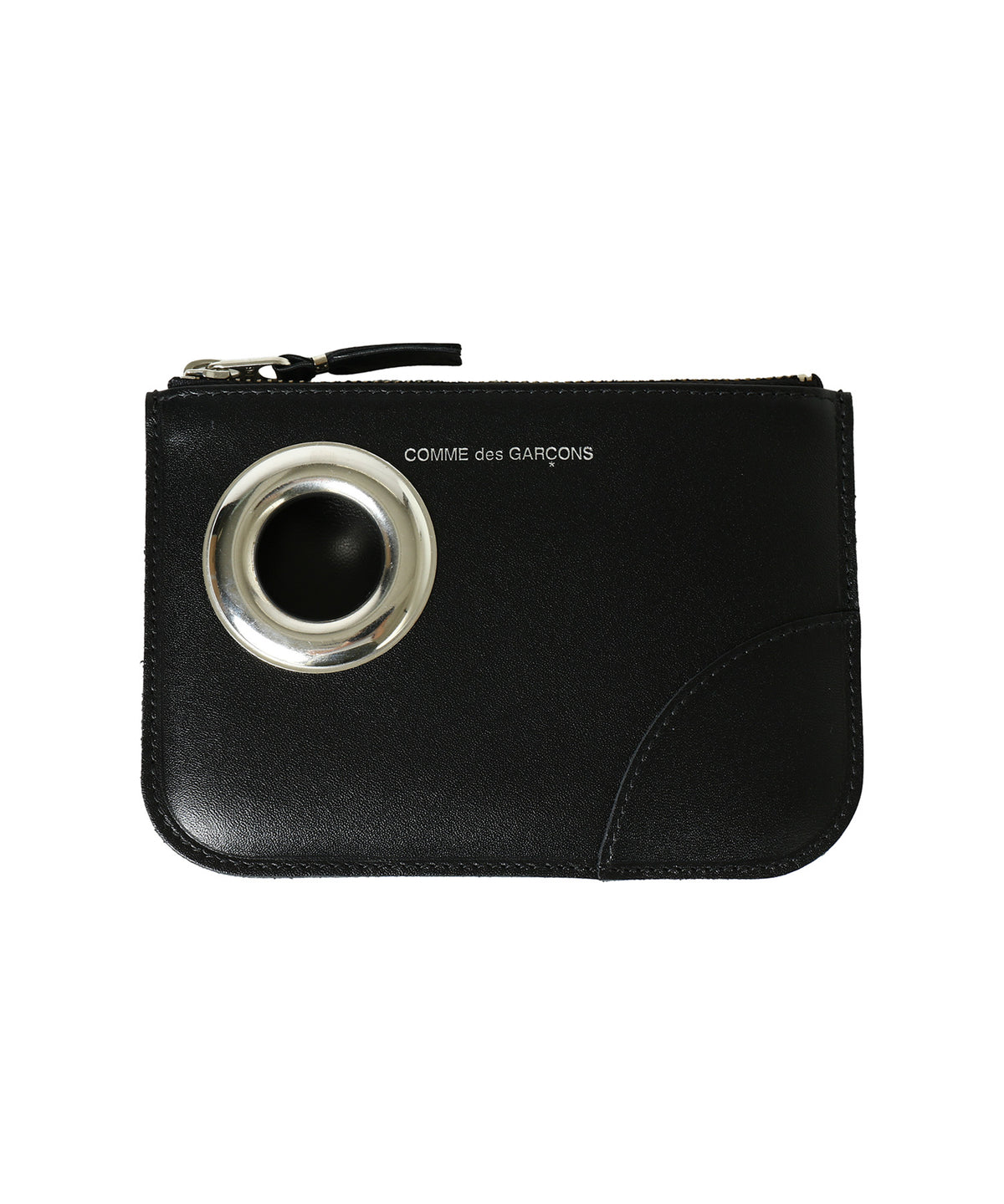 ZIPポーチ(小/Silver Eyelet)