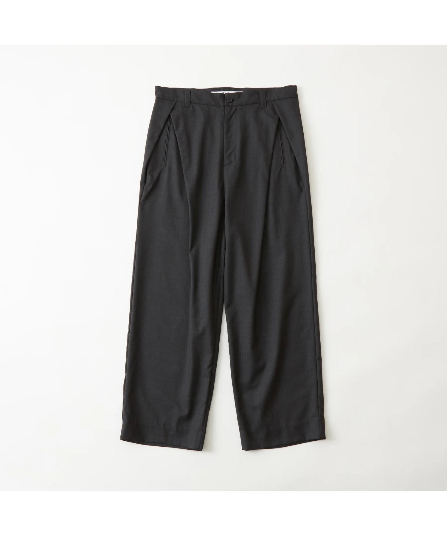 TROPICAL WOOL 2 TUCK PANTS