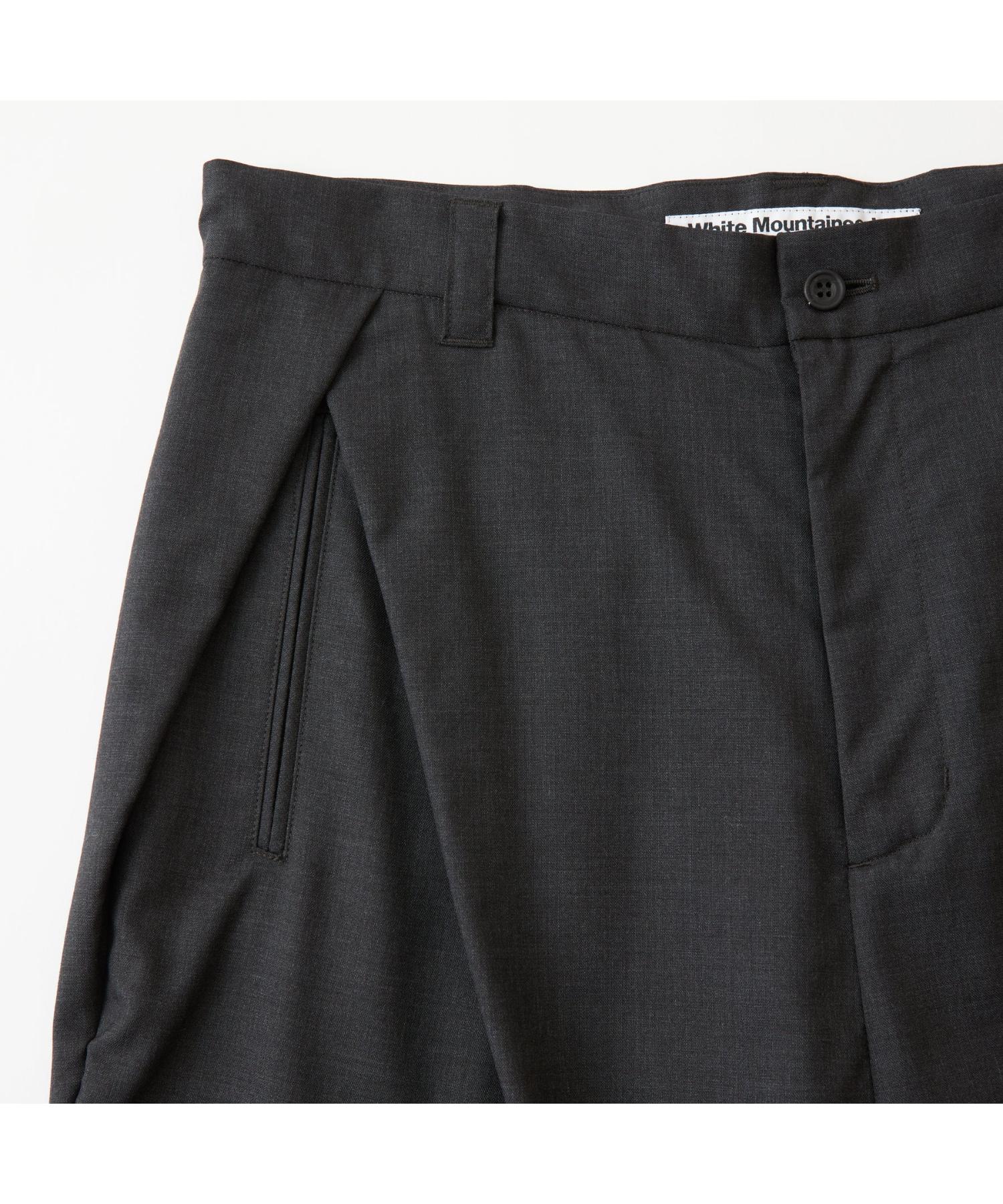 TROPICAL WOOL 2 TUCK PANTS