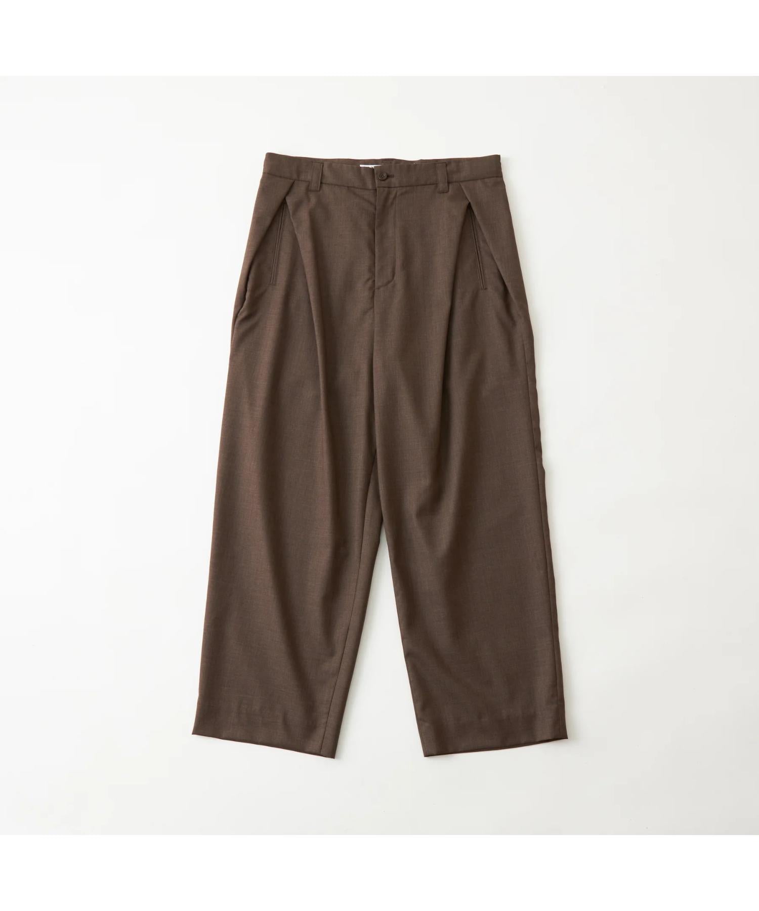 TROPICAL WOOL 2 TUCK PANTS
