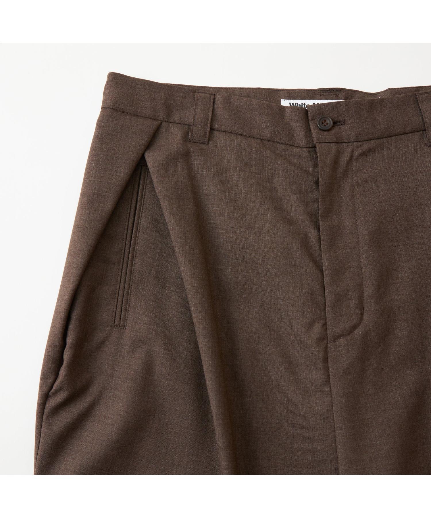 TROPICAL WOOL 2 TUCK PANTS