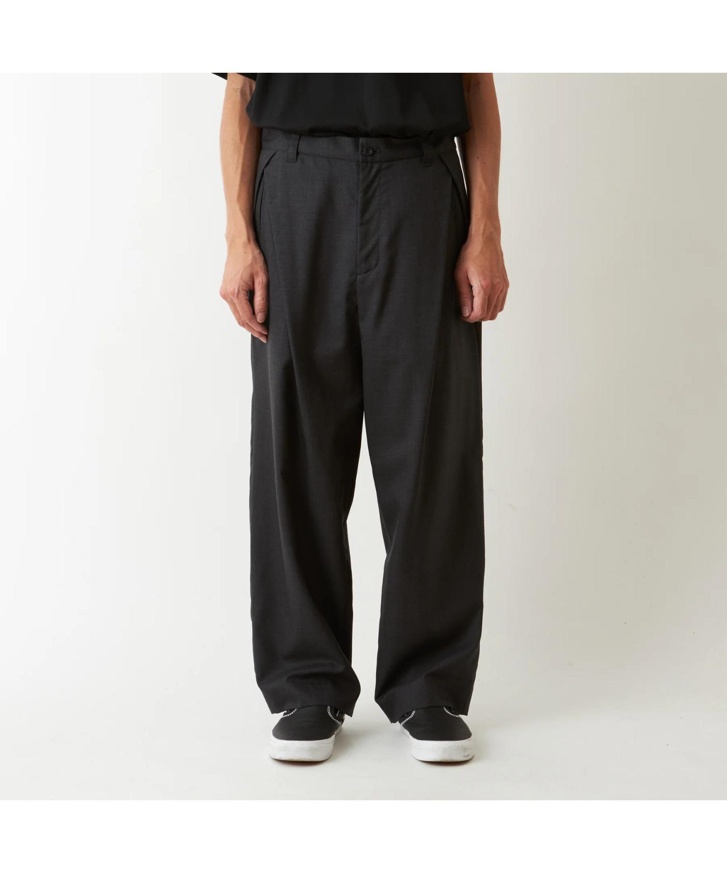 TROPICAL WOOL 2 TUCK PANTS
