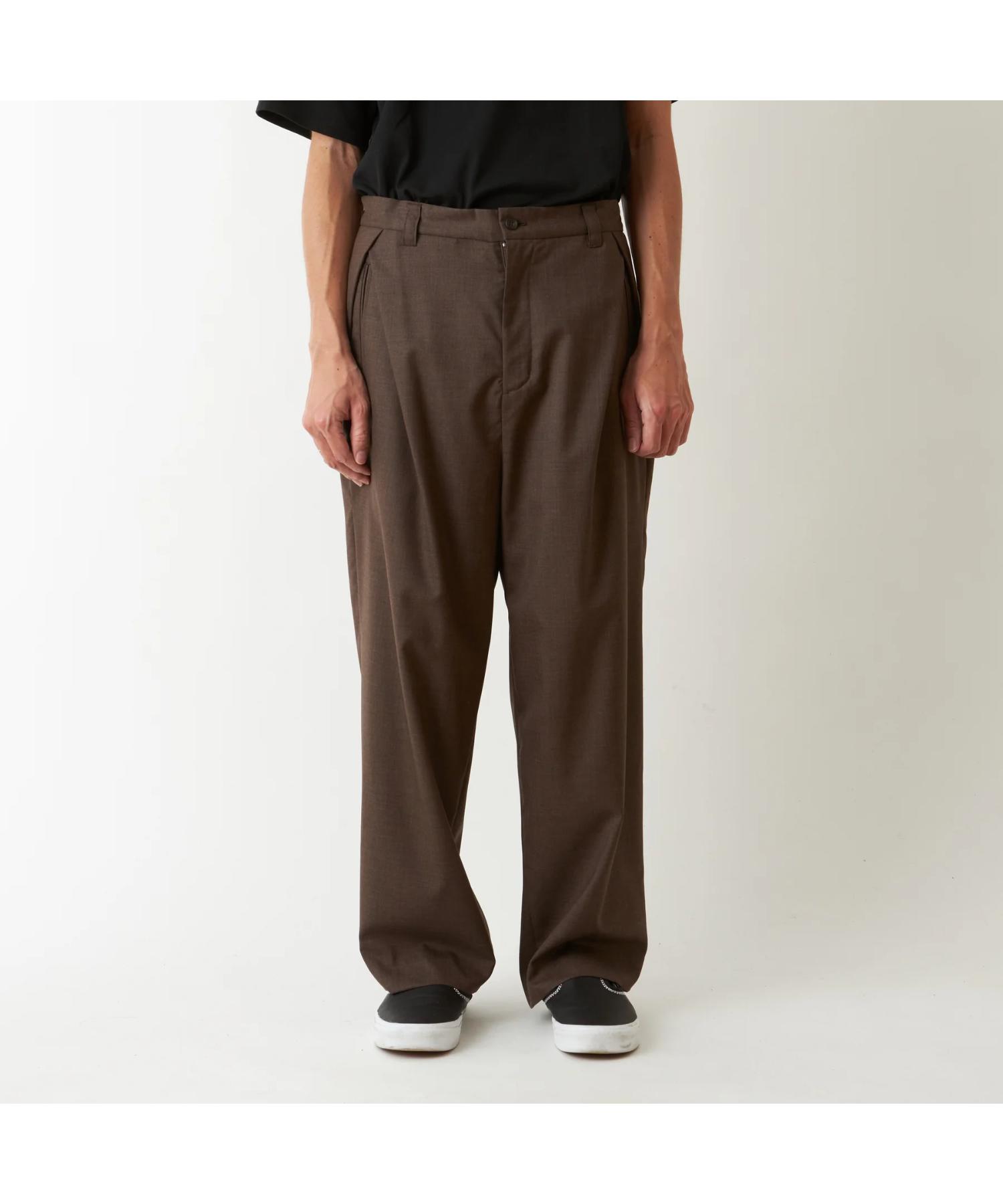 TROPICAL WOOL 2 TUCK PANTS