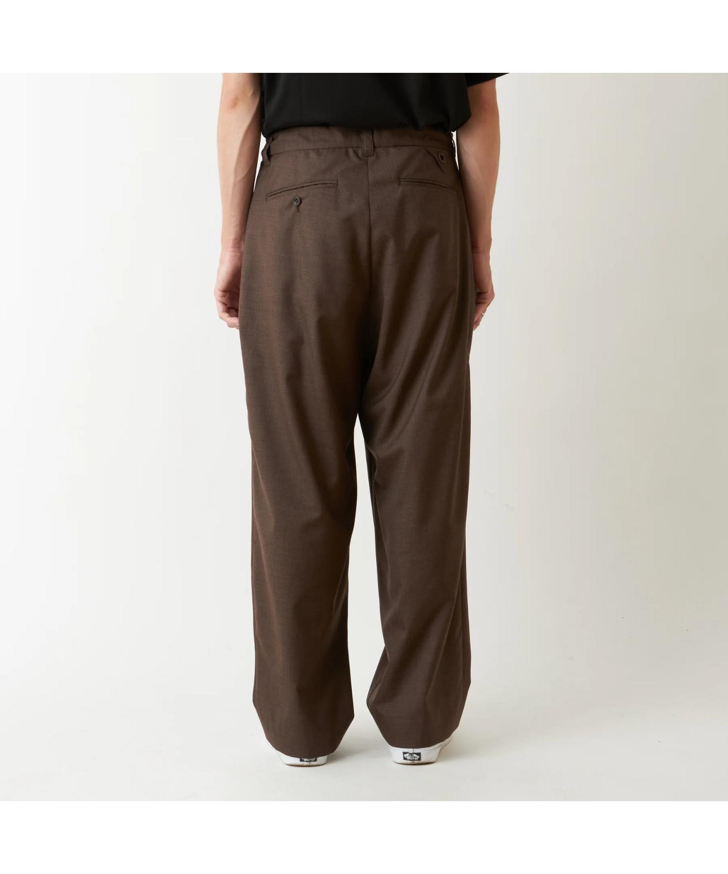 TROPICAL WOOL 2 TUCK PANTS