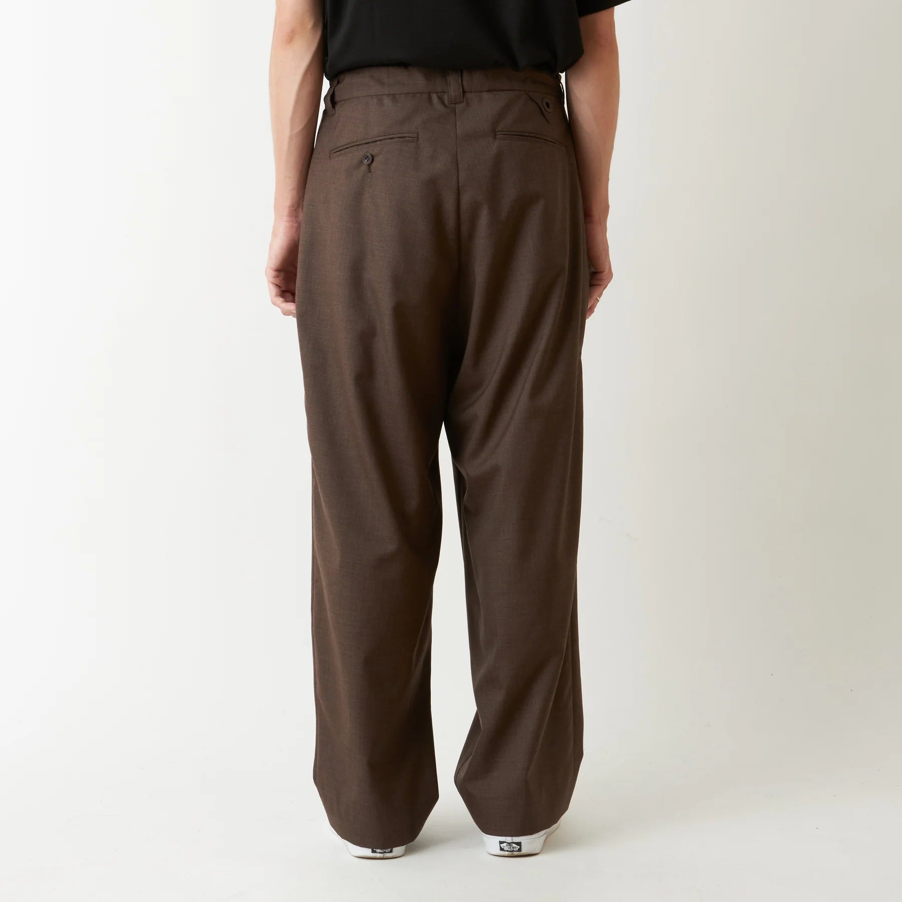 TROPICAL WOOL 2 TUCK PANTS