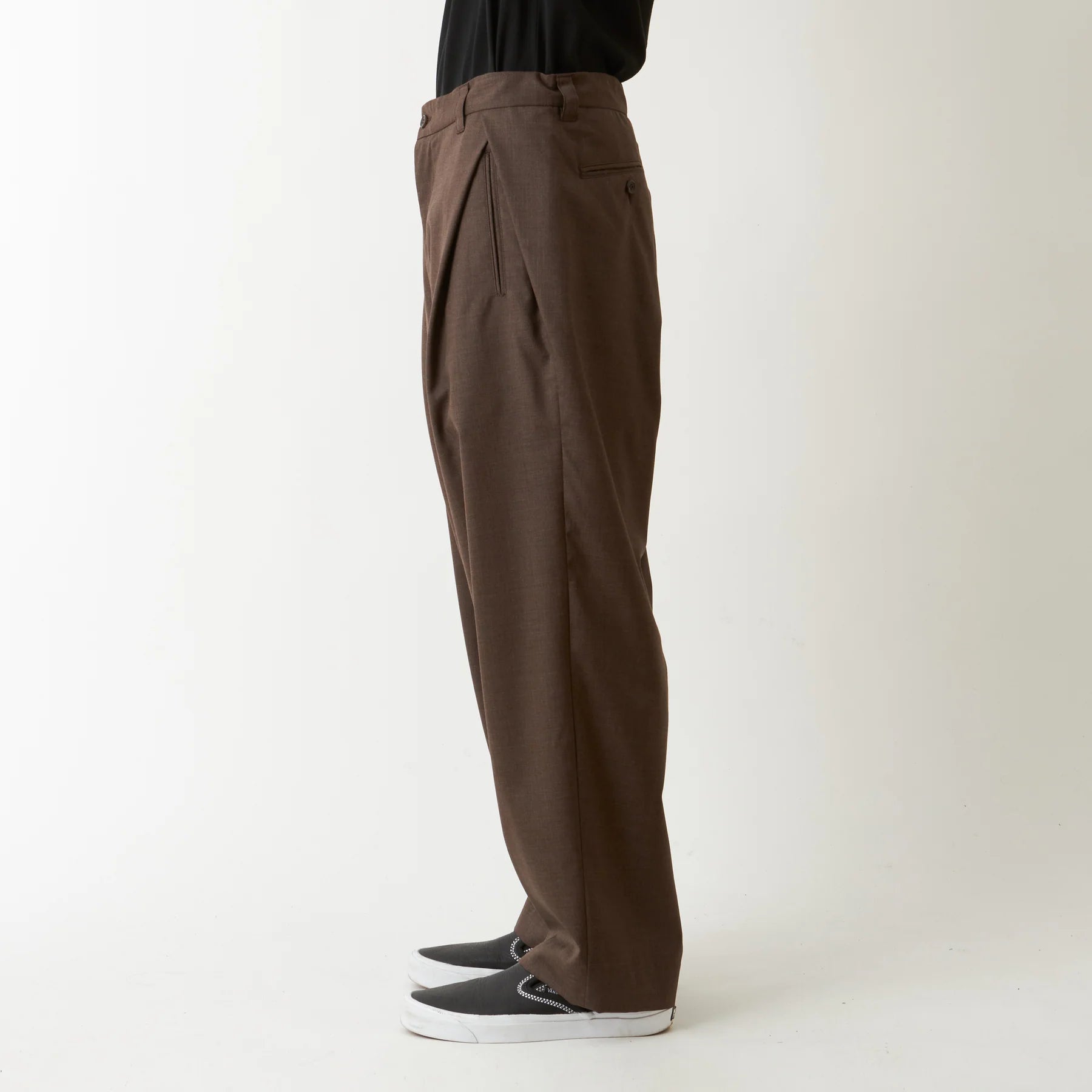 TROPICAL WOOL 2 TUCK PANTS