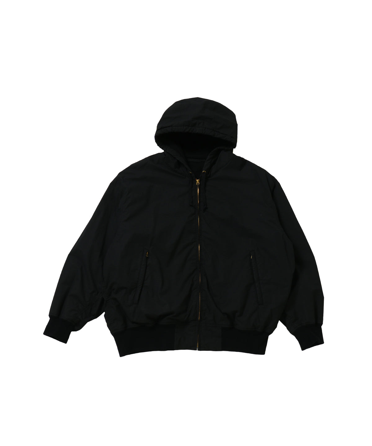 コットンナイロン ジップパーカ