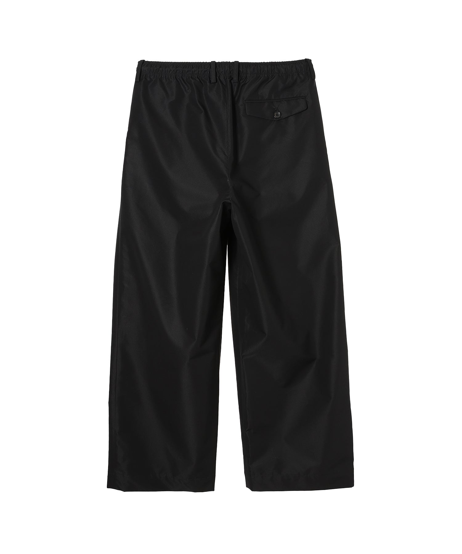 EGYPTIAN COTTON × RECYCLE POLYESTER WEATHER-CLOTH TRIPLE PLEATED EASY TROUSERS