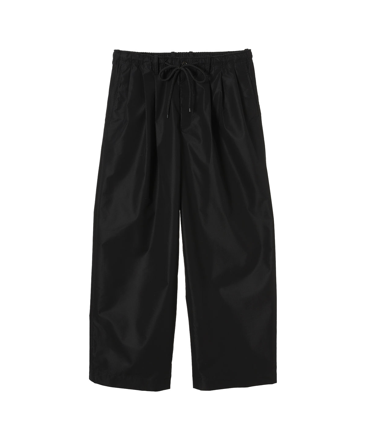 EGYPTIAN COTTON × RECYCLE POLYESTER WEATHER-CLOTH TRIPLE PLEATED EASY TROUSERS