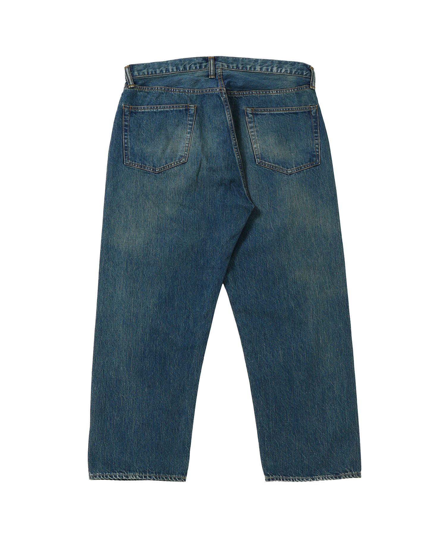Washed Denim Wide Pants